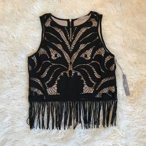 🚨NWT Tart Eullana Back Zip Fringe Tank🚨